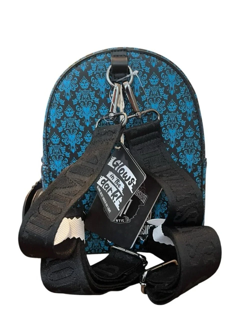 Loungefly Haunted Mansion Hitchhiking Ghosts Mini Backpack Convertible Bag NWT